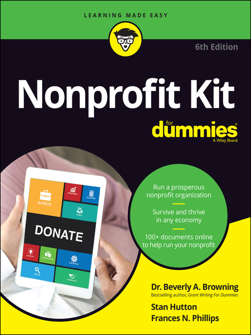 Title details for Nonprofit Kit For Dummies by Beverly A. Browning - Wait list